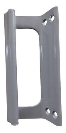 Imagem de Puxador Portão Porta Búzios Alumínio Branco Sobrepor - 15cm