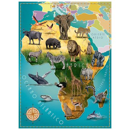 Imagem de Puzzle 100 peças África e seus animais