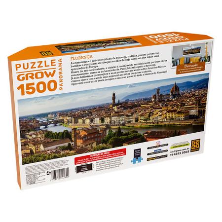 Puzzle 1500 peças Panorama Florença - Loja Grow