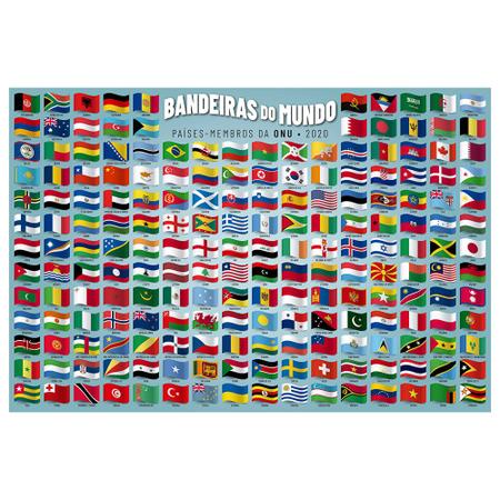 Imagem de Puzzle 200 peças Bandeiras do Mundo