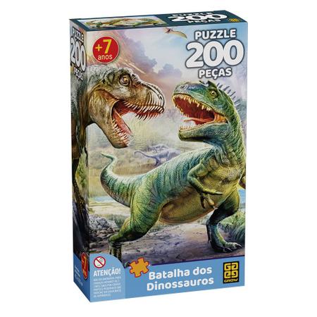 Imagem de Puzzle 200 peças Batalha dos Dinossauros