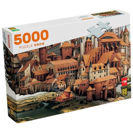 Quebra Cabeça Puzzle 5000 Peças Vista em Portofino 04103 grow Jogo