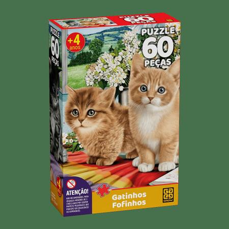 Puzzle 60 peças Gatinhos Fofinhos - Loja Grow