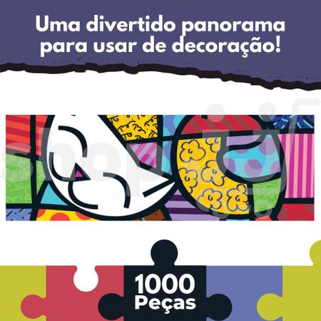 Quebra-cabeça - 1000 peças - ROMERO BRITTO - CAT