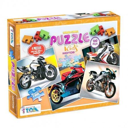 Jogo Quebra Cabeça Infantil Motos 2 Em 1 Puzzle 200 Peças - toya -  Quebra-Cabeça - Magazine Luiza