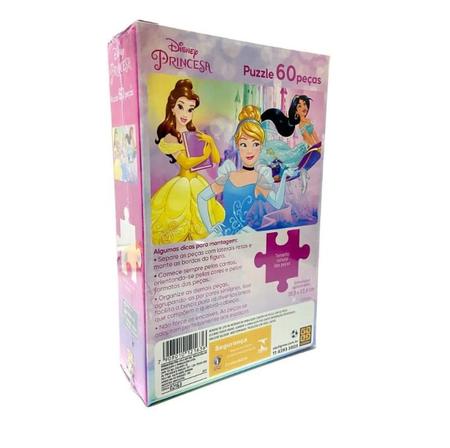 Puzzle 60 peças Princesas - Loja Grow