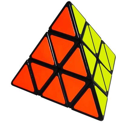 Imagem de Puzzle mágico Pyraminx Cube Wokex Triangle Cube 3x3 vermelho