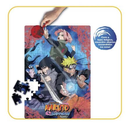 Imagem de Puzzle Play 100 peças Lente magica Naruto Shippuden - Elka
