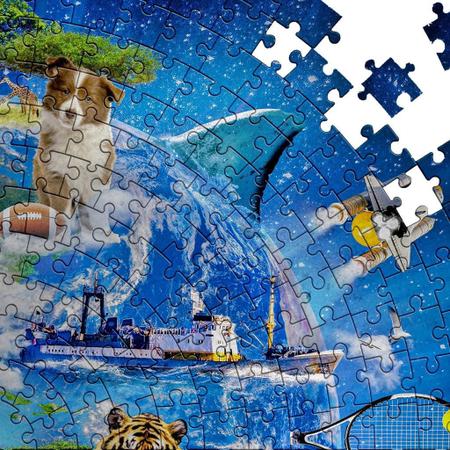 Quebra cabeça puzzle de 500 peças Nova Zelândia tamanho montado 37 x 54 cm jogo  adulto criança decoraçao - Pais e Filhos - Quebra Cabeça - Magazine Luiza