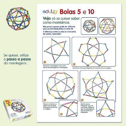 Quebra-cabeça Edulig Puzzle 3D Bola 5 - 90 peças e conexões - 6 cores -  Edulig, Kits pedagógicos e lúdicos, Puzzles 3D