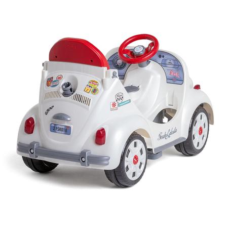 Imagem de Quadriciclo Carrinho De Passeio e Pedal Fusca Fouks Edition Branco Calesita