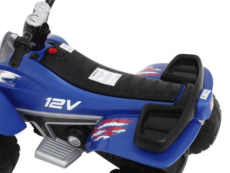 QUADRICICLO INFANTIL ELETRICO 12V AZUL BANDEIRANTE 2618