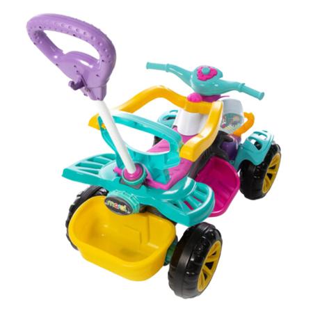 Imagem de Quadriciclo Infantil Passeio E Pedal Menina Empurrador