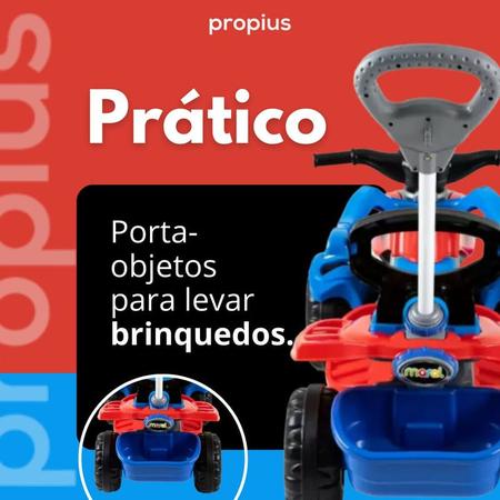 Quadriciclo Infantil Spider Brinquedo Criança Com Empurrador Motoca Anel  Limitação Câmbio - Maral - Carros a Pedal - Magazine Luiza