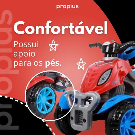 Quadriciclo Infantil Spider Brinquedo Criança Com Empurrador Motoca Anel  Limitação Câmbio - Maral - Carros a Pedal - Magazine Luiza