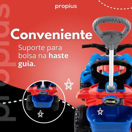 Quadriciclo Infantil Spider Brinquedo Criança Com Empurrador Motoca Anel  Limitação Câmbio - Maral - Carros a Pedal - Magazine Luiza