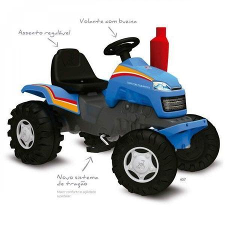 Imagem de Quadriciclo Infantil Trator Country com Pedal Brinquedos Bandeirante