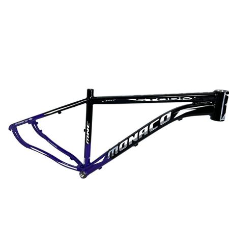 Quadro 29 Monaco Storm Alum. Mtb Tam.15 Preto Lilas Brilho Imagem de Quadro 29 Monaco Storm Alum. Mtb Tam.15 Preto Lilas Brilho