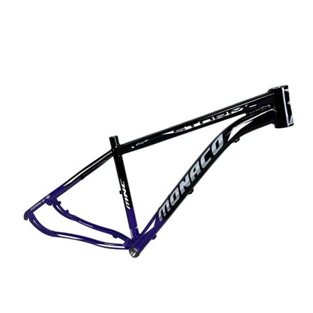 Quadro 29 Monaco Storm Alum. Mtb Tam.15 Preto Lilas Brilho Imagem de Quadro 29 Monaco Storm Alum. Mtb Tam.15 Preto Lilas Brilho