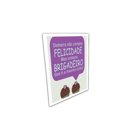 Imagem de Quadro 40x30cm 3pçs brigadeiro mold branca vidro