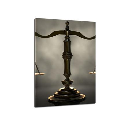 Imagem de Quadro 60x40cm 3pçs advogado balança canvas