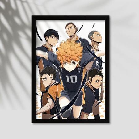 Quadro Anime Haikyuu!! Vôlei - A4 C/ Moldura E Vidro - elquadro - Quadro  Decorativo - Magazine Luiza