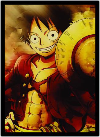 Quadro Anime One Piece Desenho Com Moldura G01 - Vital Quadros Do