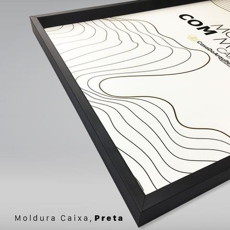 Imagem de Quadro Árvore da Vida 86x60 Caixa Preto Moldura Caixa, Preta