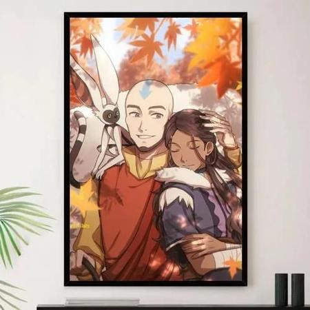 Quadro Avatar Filme Desenho Netflix Decorativo A3 35x45cm - So