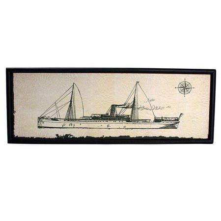 Quadro barco vintage ii - KZ Home Stock Imagem de Quadro barco vintage ii