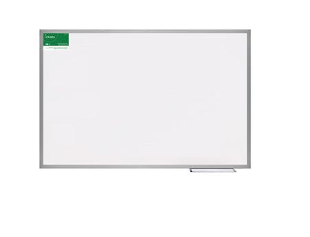 Imagem de Quadro Branco Lousa 100X70 Kit com suporte Tripé Apagador 4 Marcadores Grande Escolar