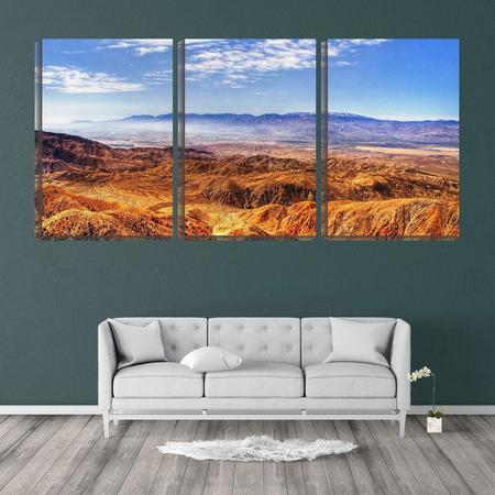 Imagem de Quadro canvas 45x96 montanhas frias no horizonte