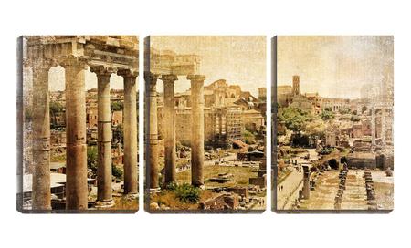 Quadro canvas 68x126 ruínas antigas pb - Crie Life Imagem de Quadro canvas 68x126 ruínas antigas pb