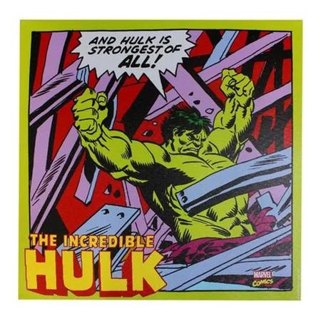Quadro Canvas The Incredible Hulk Quadrinhos Marvel 40x40cm - Zona Criativa  - Quadro e Pôster Decorativo - Magazine Luiza