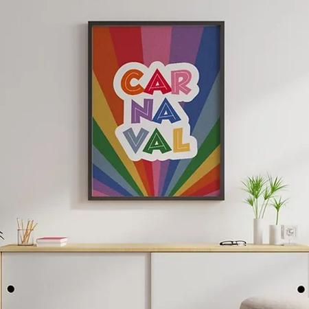 Imagem de Quadro Carnaval Arco-Íris Colorido 33x24cm