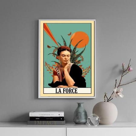 Imagem de Quadro Carta Tarot La Force - Frida 24X18Cm