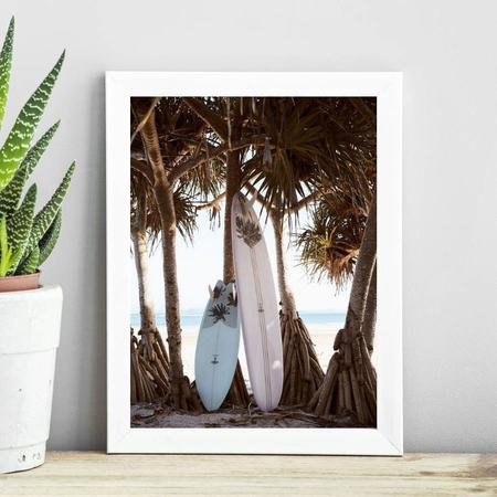 Quadro Coleção Praia Surf - Coqueiro 33x24cm - Quadros On-line Imagem de Quadro Coleção Praia Surf - Coqueiro 33x24cm