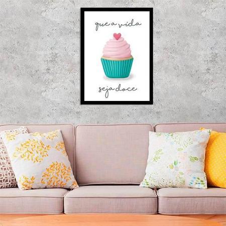 Imagem de Quadro Cupcake - Que A Vida Seja Doce 24X18Cm