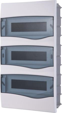 Quadro de Distribuição de Embutir 36 DIN ou 24 NEMA Tramontina com Porta Transparente Imagem de Quadro de Distribuição de Embutir 36 DIN ou 24 NEMA Tramontina com Porta Transparente