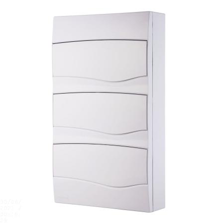 Quadro de Distribuição de Sobrepor 36 DIN ou 24 NEMA Tramontina com Porta Branca Imagem de Quadro de Distribuição de Sobrepor 36 DIN ou 24 NEMA Tramontina com Porta Branca