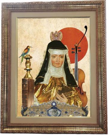 Imagem de Quadro De Santa Hildegarda De Bingen, Mod.05 53x43cm Angelus