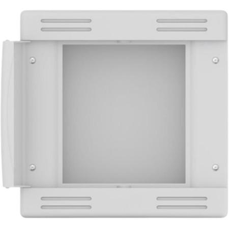 Imagem de Quadro De Sistema VDI Embutir Parede PVC Branco Para Cabos E Fios Telefone TVs E Rede 20x20cm Tigre