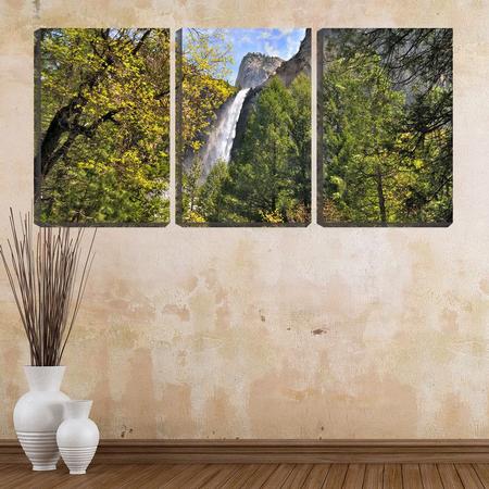 Imagem de Quadro Decorativo 45x96 cachoeira do alto da pedra