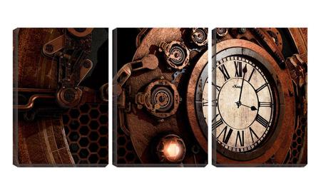 Imagem de Quadro Decorativo 45x96 engrenagens de relógio