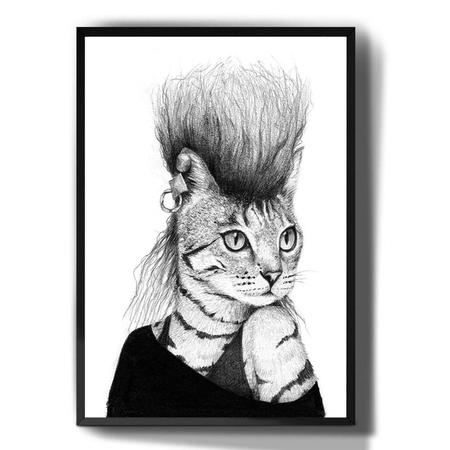 Em alta em arte esta semana  Cat drawing, Cat sketch, Animal drawings