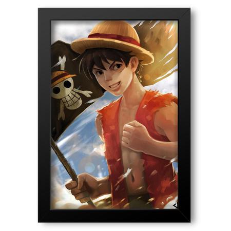 Placa MDF Decorativa Anime One Piece Luffy Mangá Poster