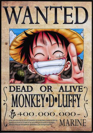 One piece luffy first wanted poster, cupom de loja,Frete grátis no  AliExpress.