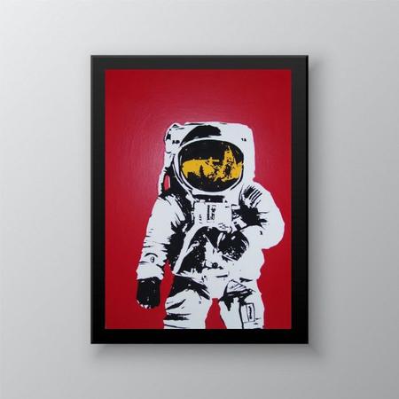 Imagem de Quadro Decorativo Astronauta Pop Art 33x24cm