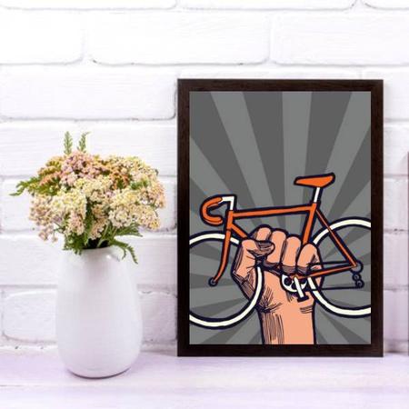 Imagem de Quadro Decorativo Bike Revolution 24x18cm - com vidro