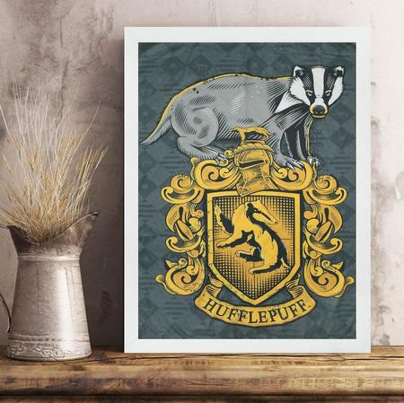 Imagem de Quadro Decorativo Brasão Hufflepuff 33x24cm